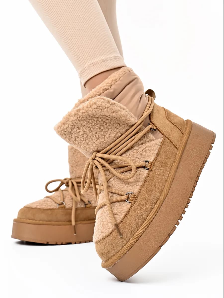 Зимние угги на платформе