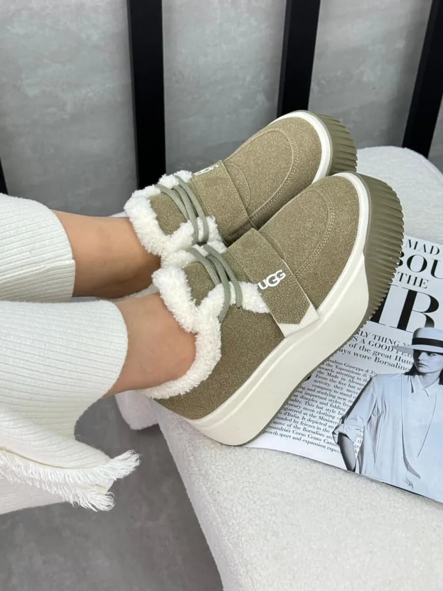 Кросс-зимние с мехом на платформы