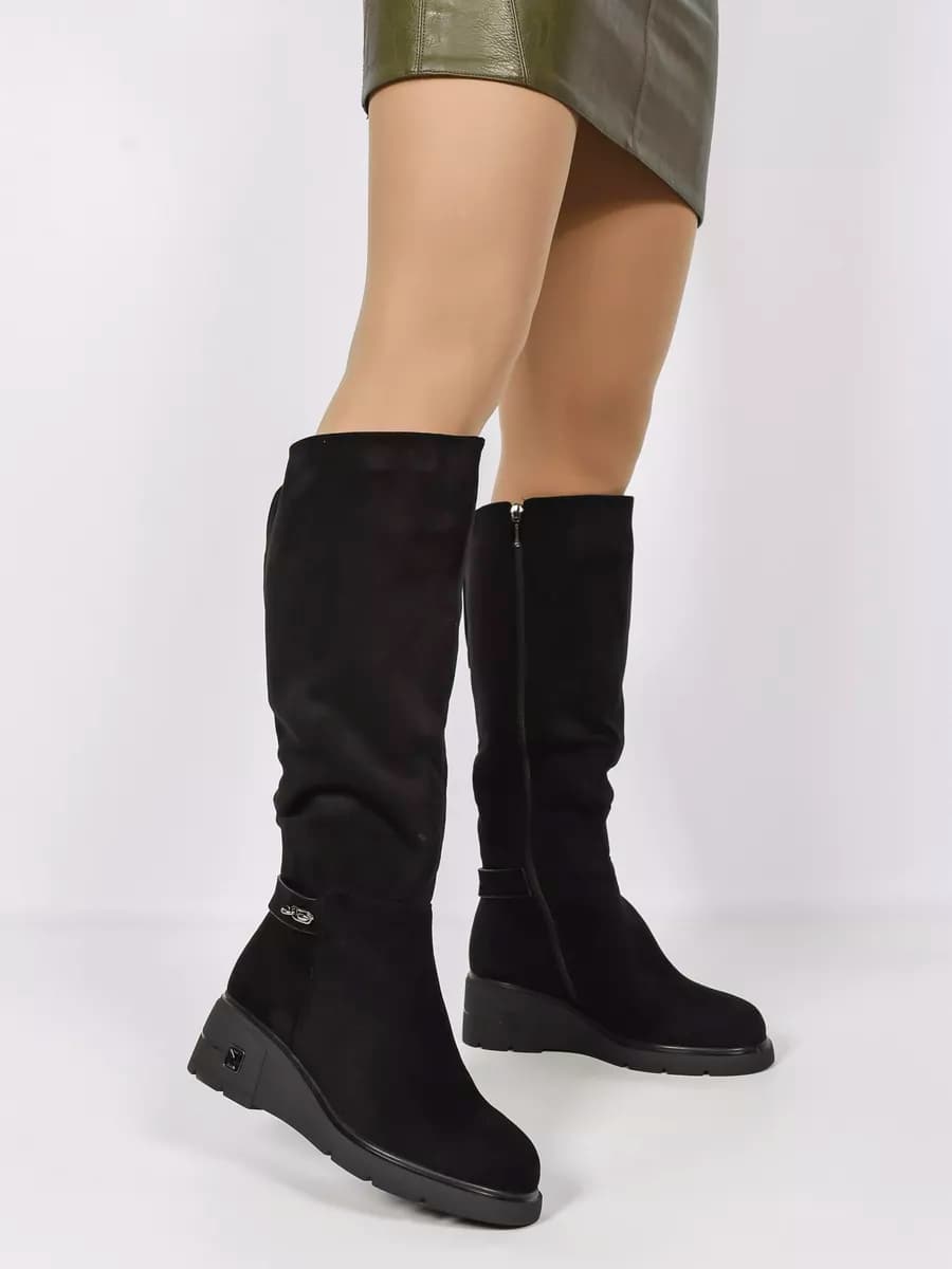 Сапоги зимние без каблука