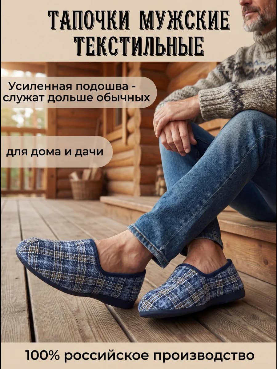 Тапочки домашние закрытые комнатные для дома
