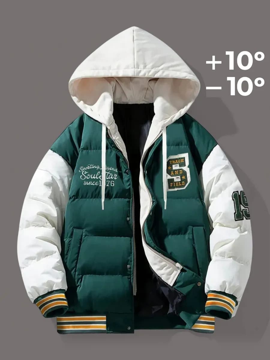 Бомбер оверсайз утепленный зимний куртка y2k