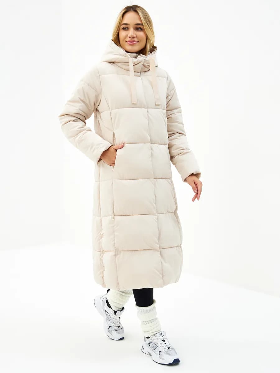 Пальто длинное зимнее пуховик