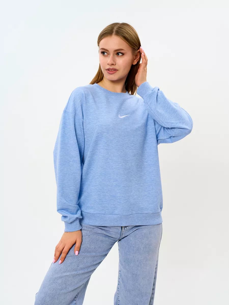 Свитшот оверсайз легкий без начеса