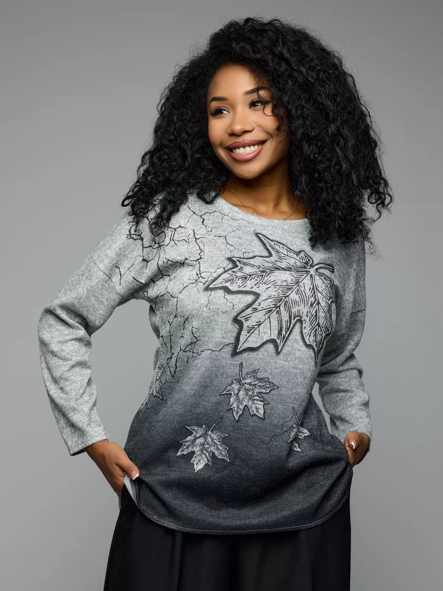 Кофта туника большие размеры - фото 1