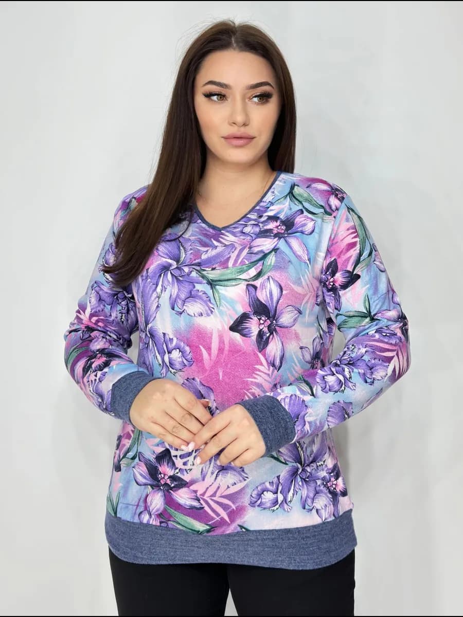 Джемпер кофта больших размеров нарядный