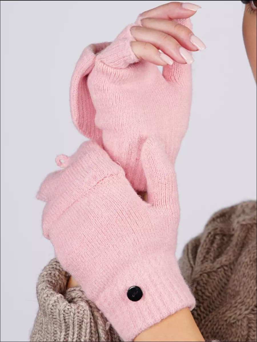 перчатки-варежки детские без пальцев, женские, митенки