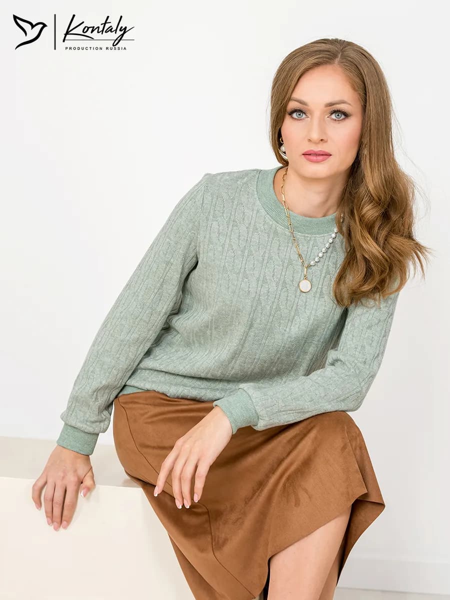 Джемпер трикотажный с длинным рукавом