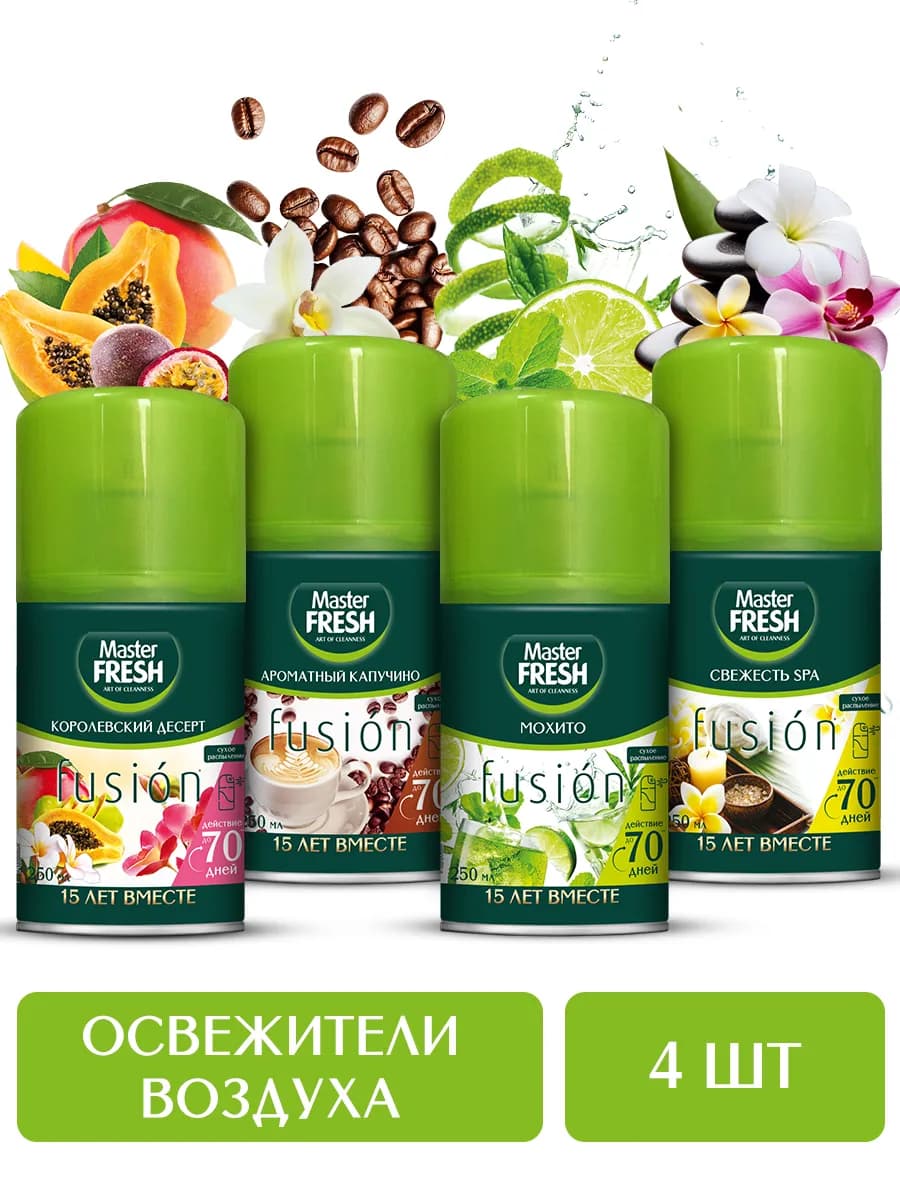 Набор освежителей воздуха МИКС, 4*250мл