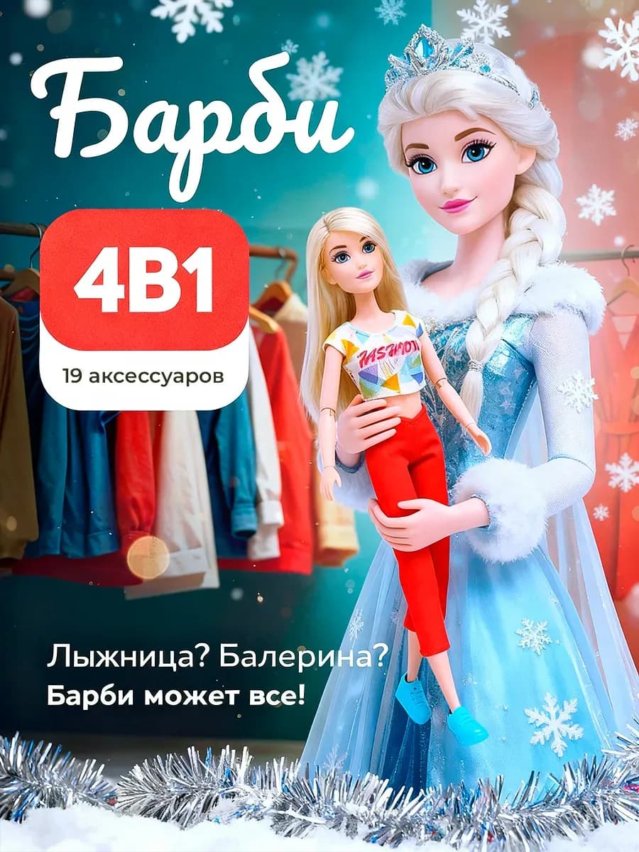 Кукла Барби с одеждой