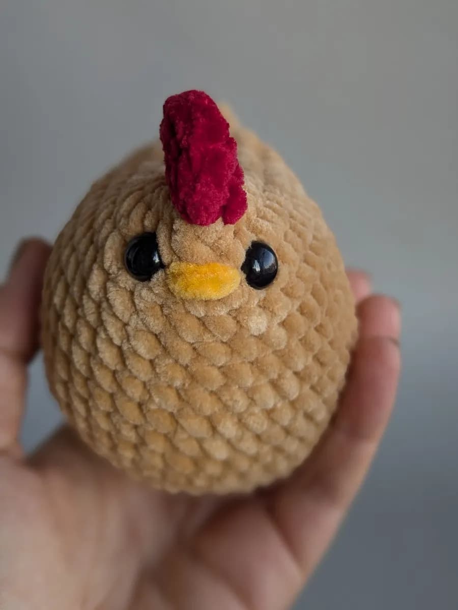 Курочка вязаная мягкая игрушка ручной работы