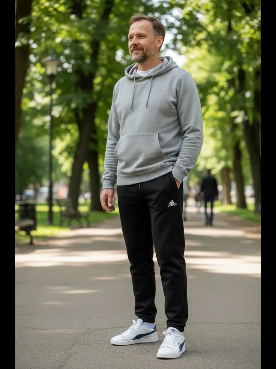 Спортивные штаны adidas мужской начеса