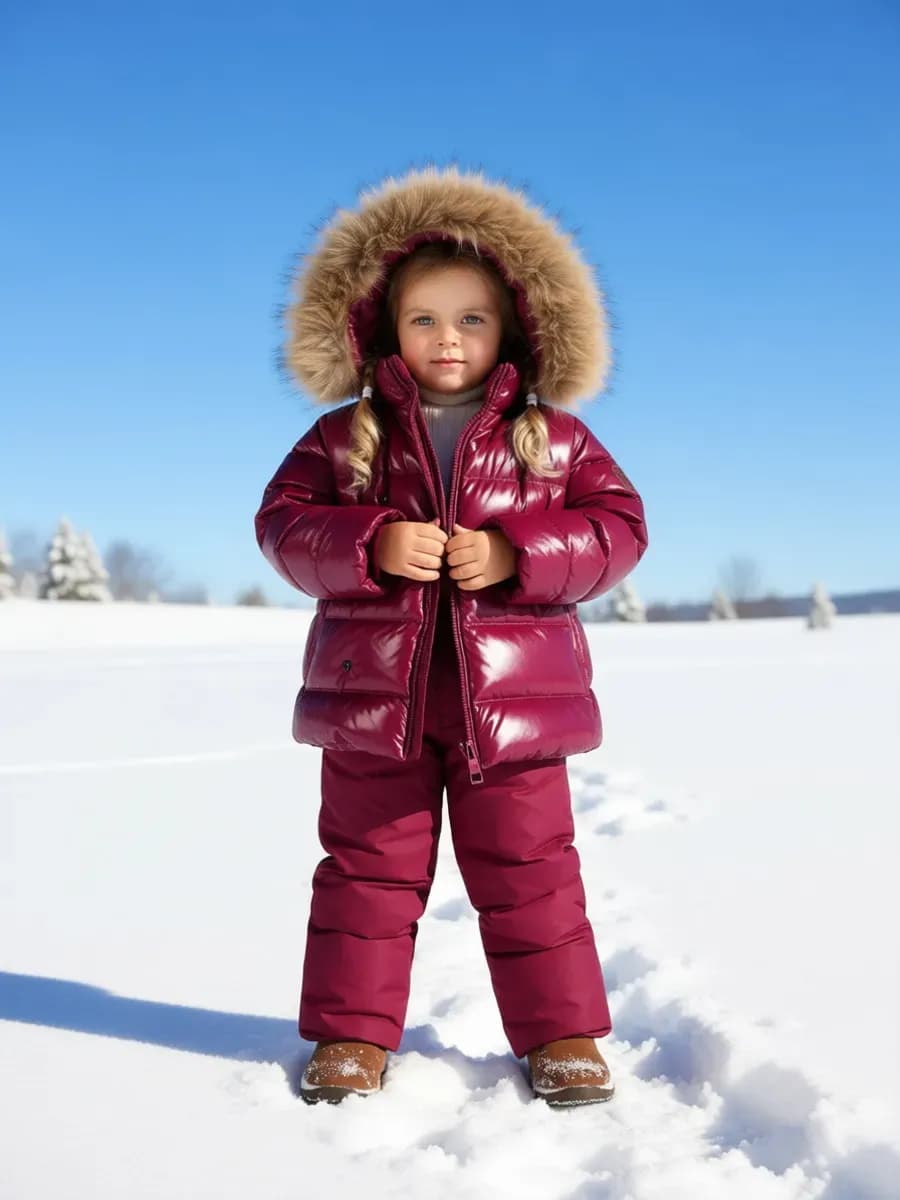 Зимний пуховой костюм из мембраны непромокаемый