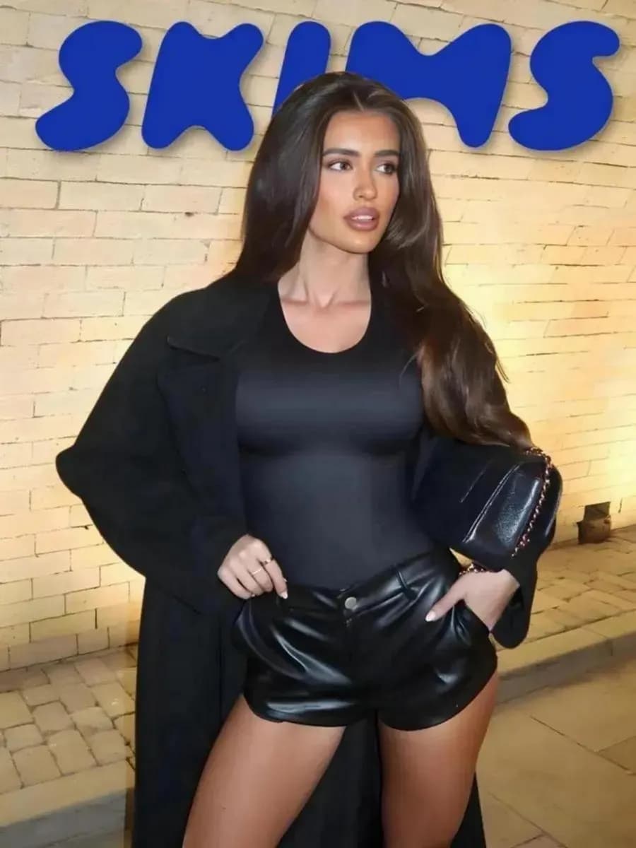 Утягивающее боди обтягивающее с длинным рукавом - фото 1