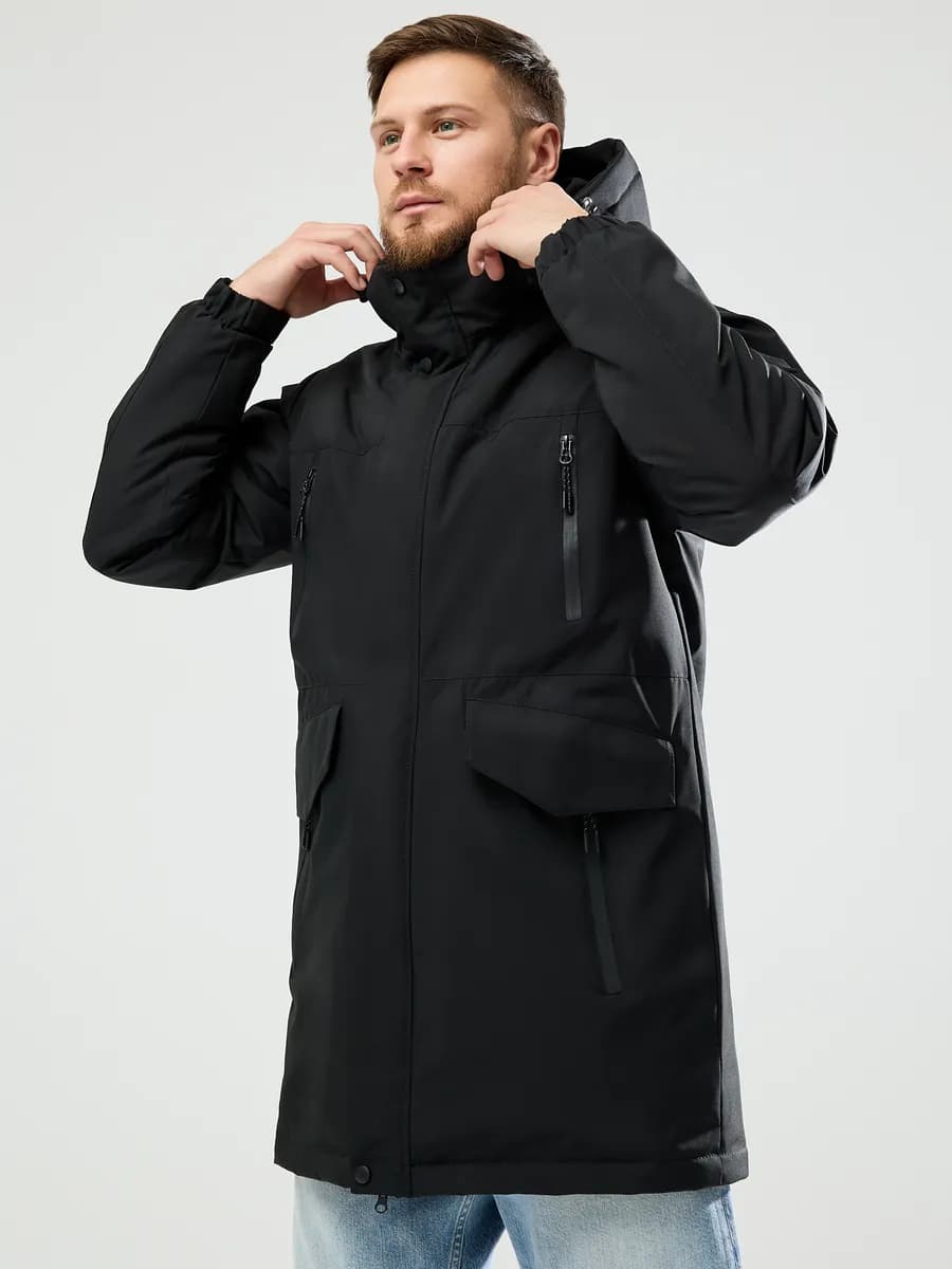 Куртка парка утепленная демисезонная