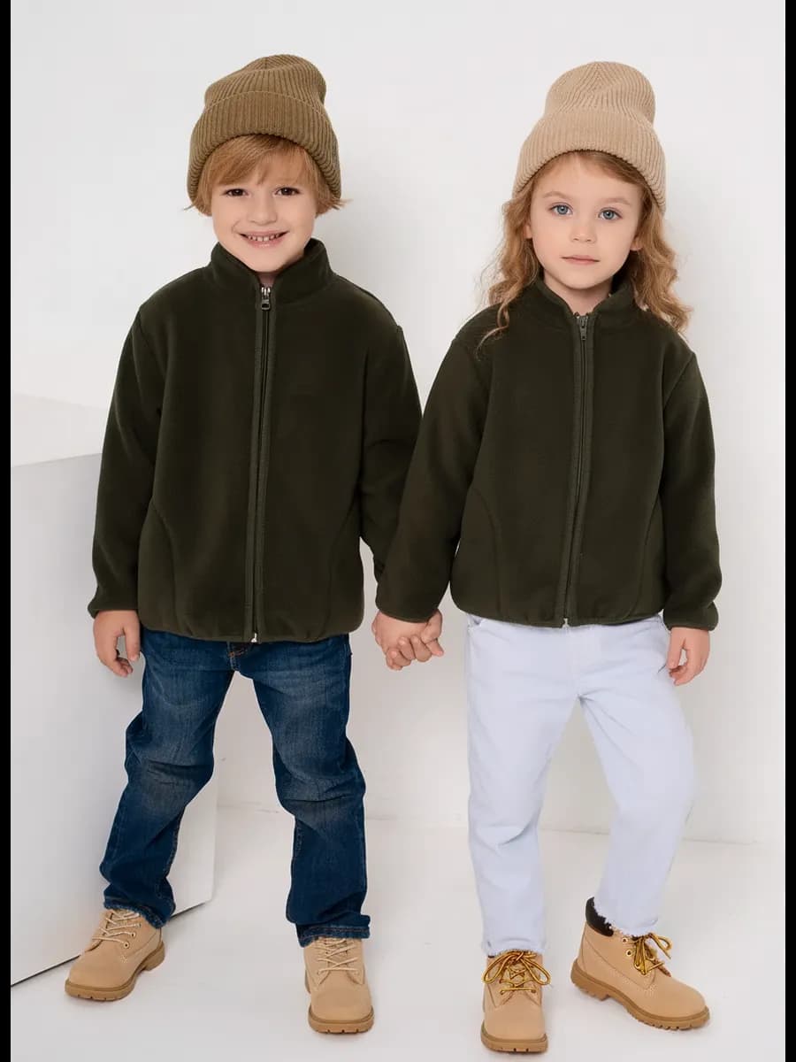 Толстовка куртка флисовая с меховым начесом