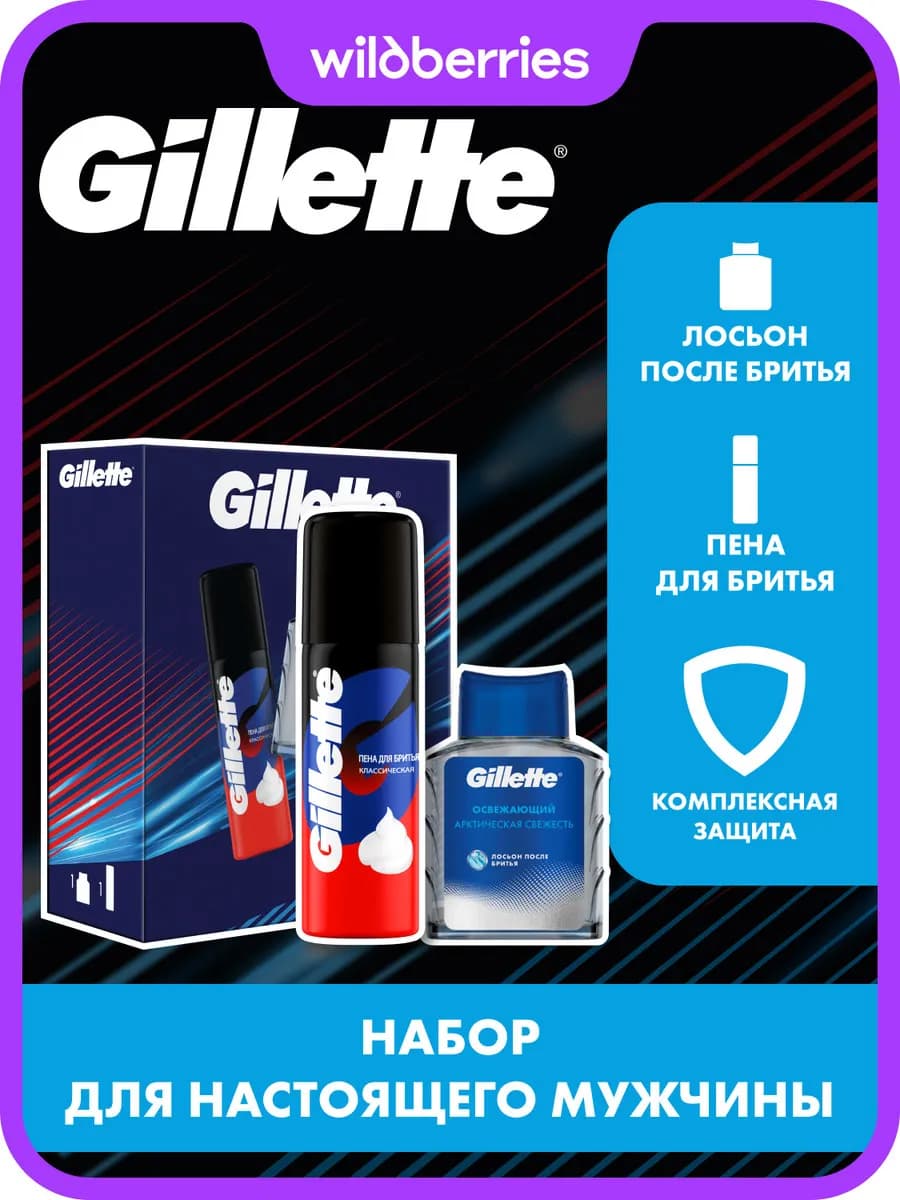 Набор с классической пеной для бритья 50мл и лосьоном 50мл