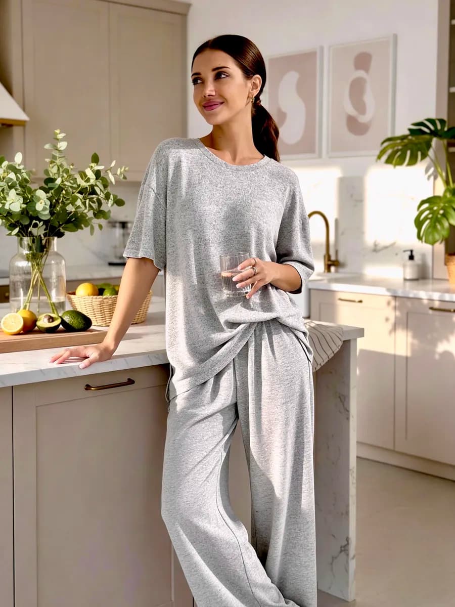 Костюм домашний с брюками пижама