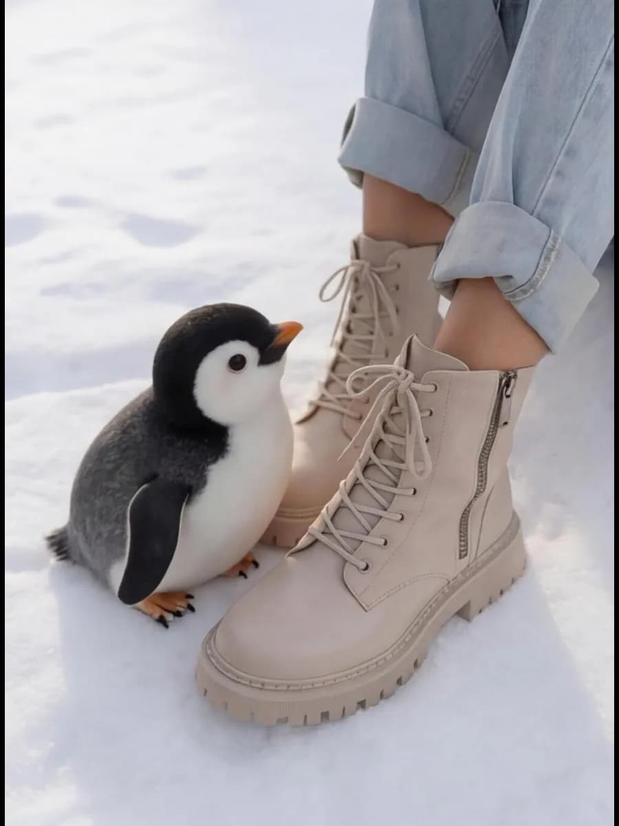 Ботинки зимние на платформе с мехом