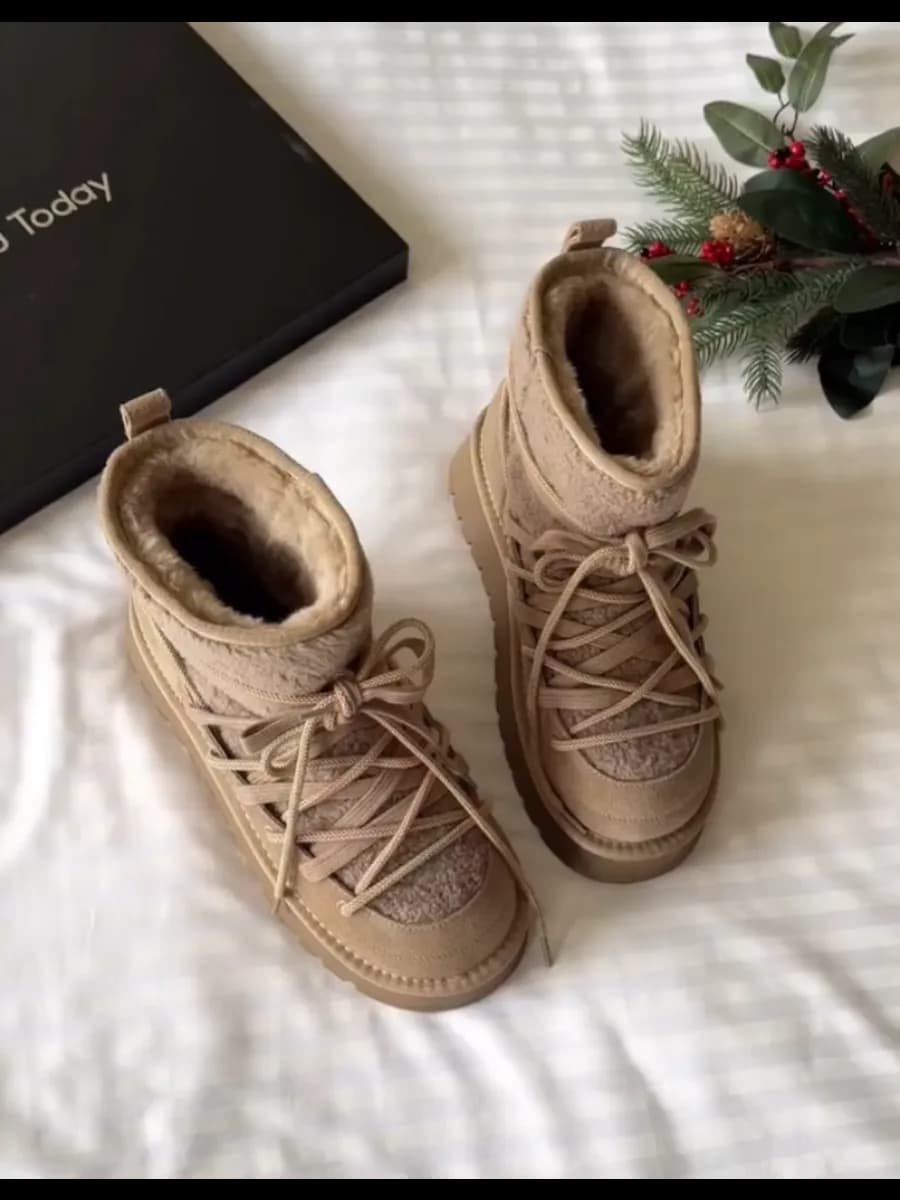 Женские зимние угги натуральная кожа ботинки