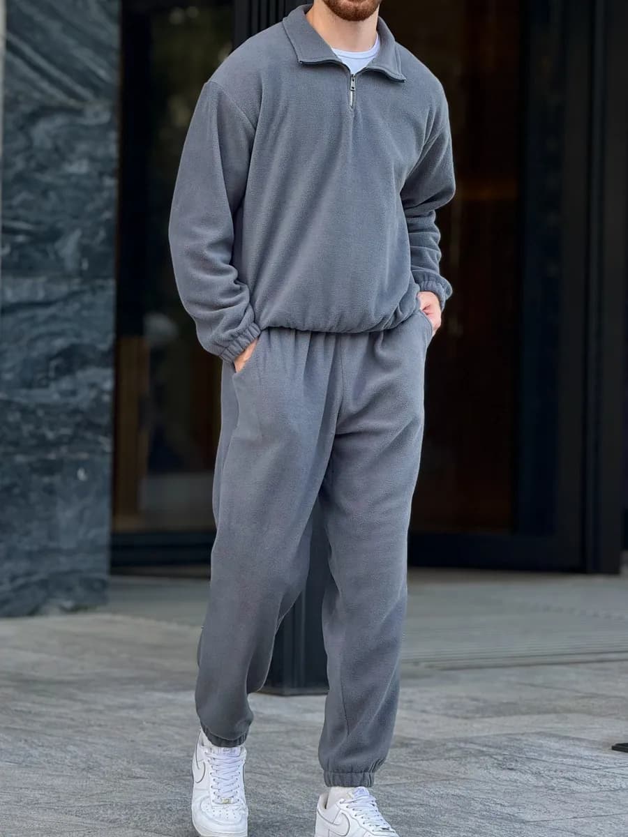 Костюм флисовый спортивный теплый