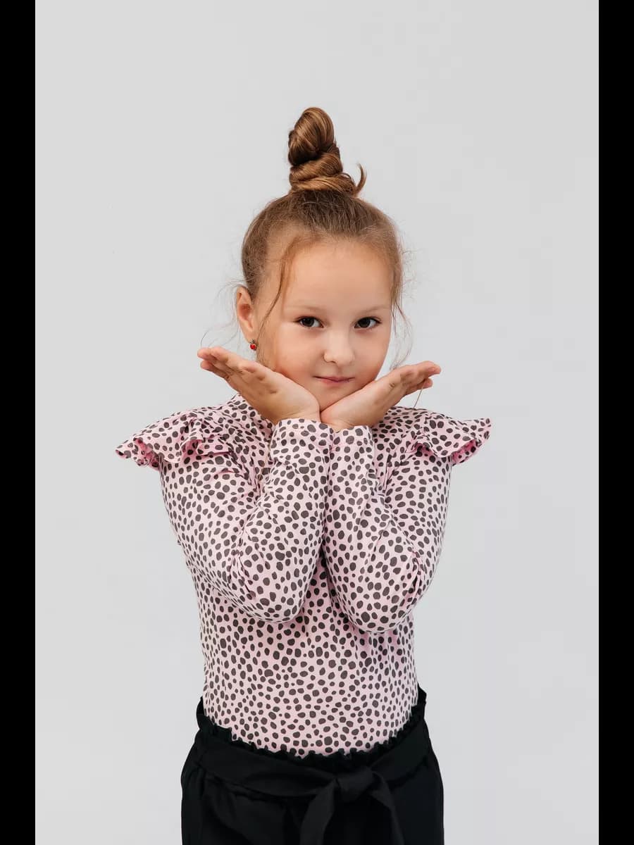 Лонгслив трикотажный с крылышками - фото 1