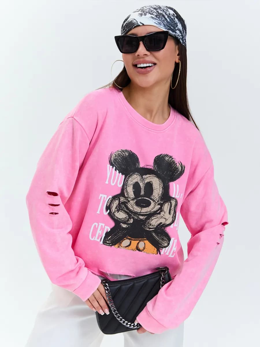 Свитшот толстовка с принтом оверсайз