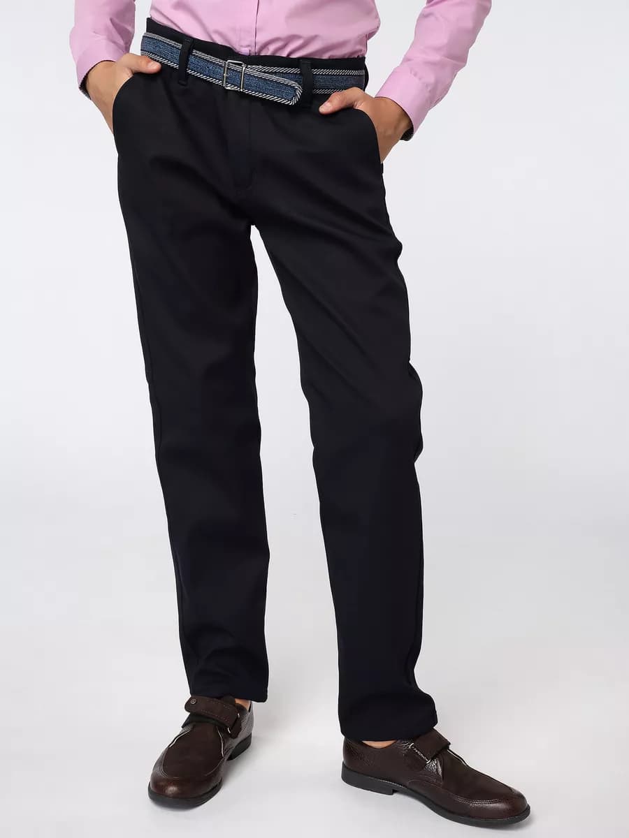 Брюки школьные утепленные флисом