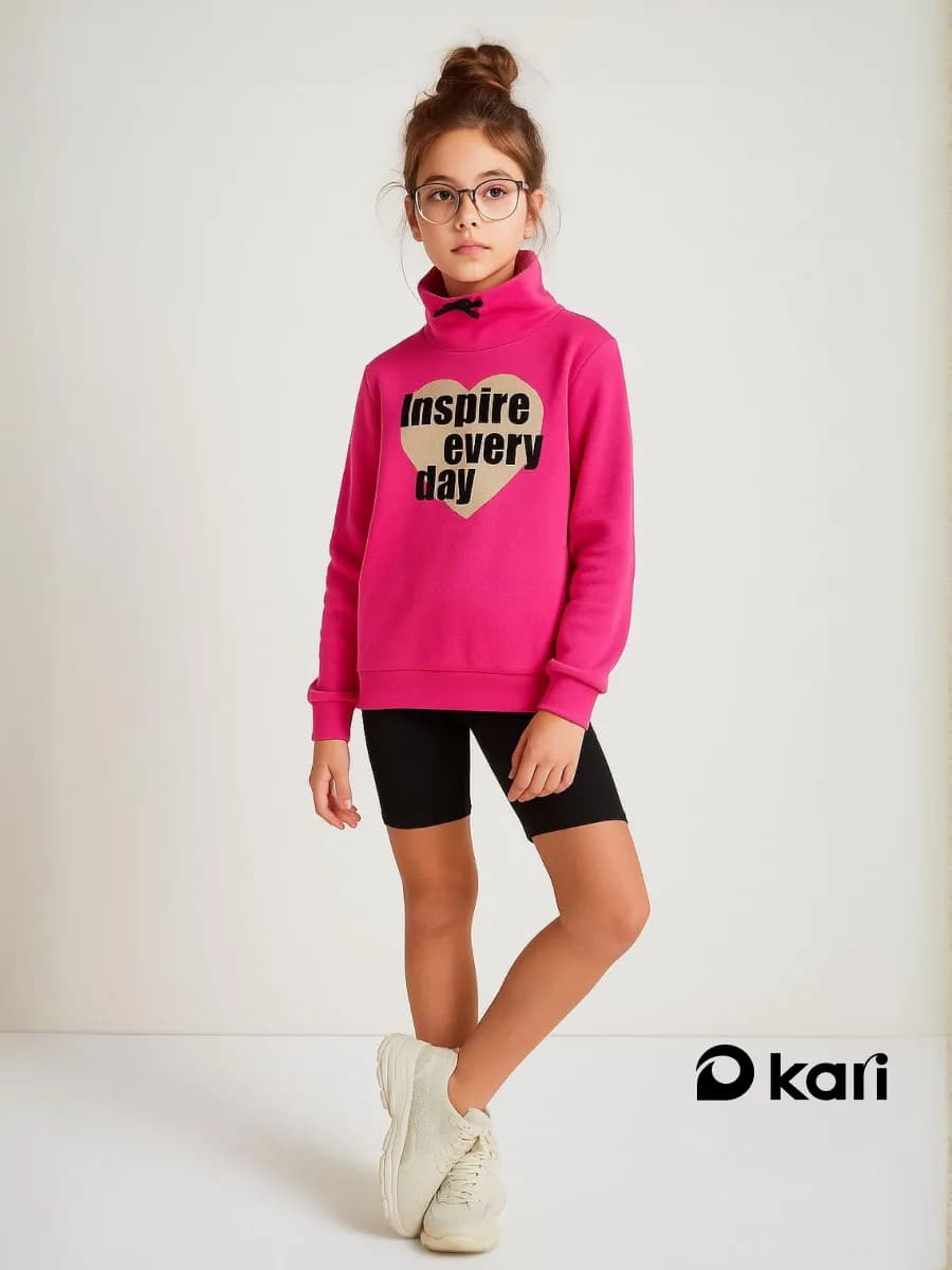 Толстовка для девочки с начесом утепленная