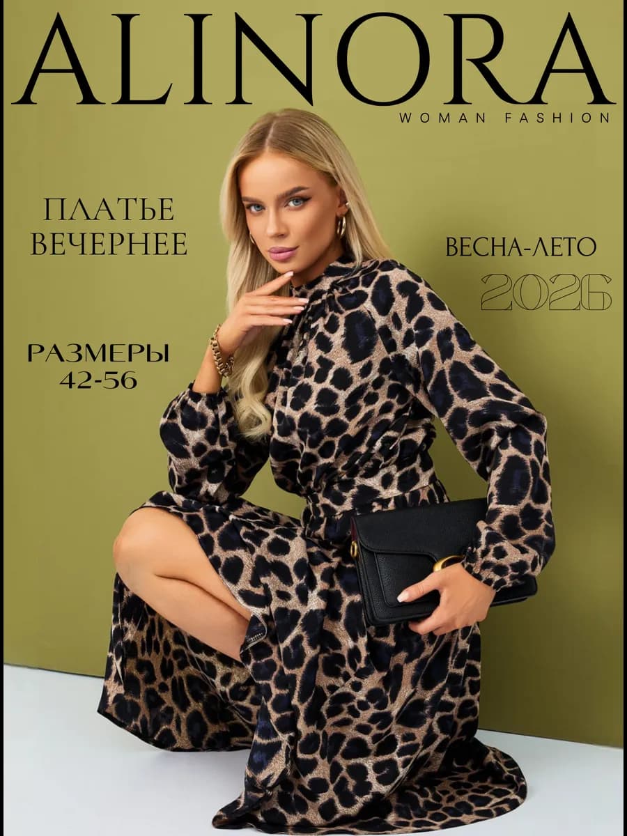 Вечернее платье праздничное леопард