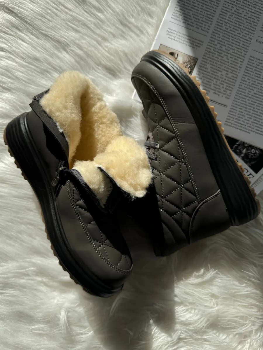 Ботинки зимние на широкую ногу