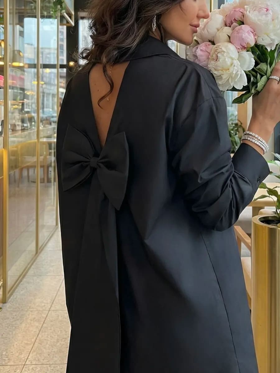 Платье рубашка праздничное вечернее оверсайз