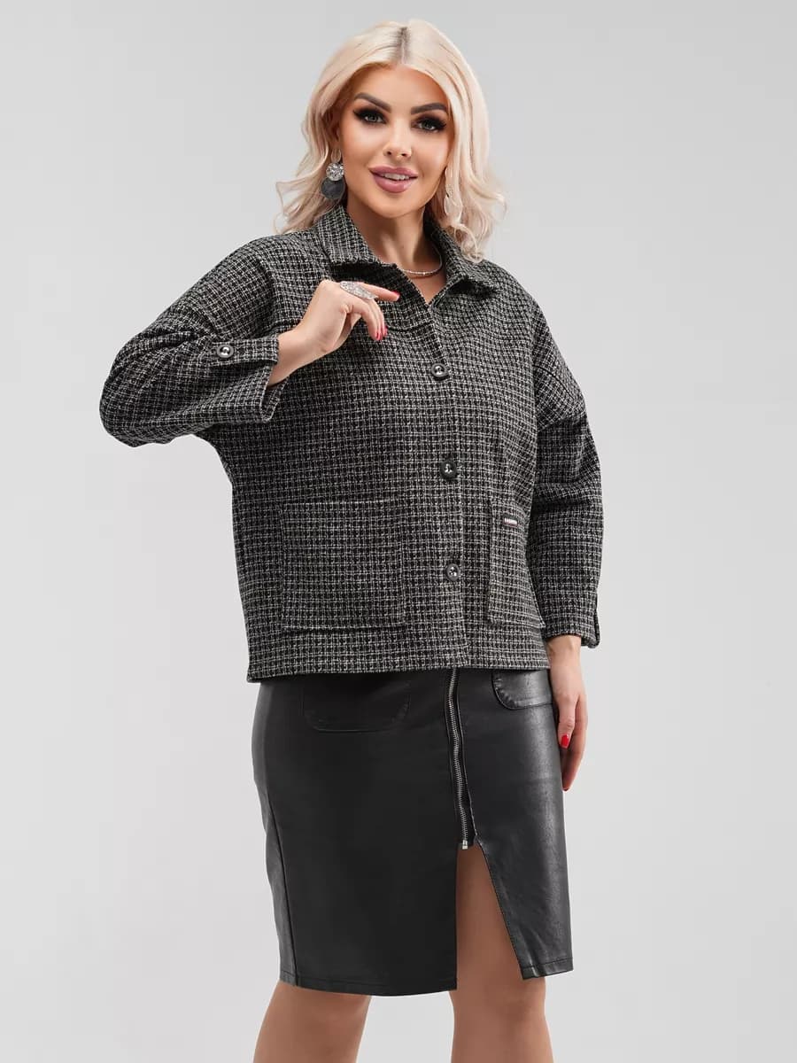 Пиджак офисный, трикотажный жакет, блейзер