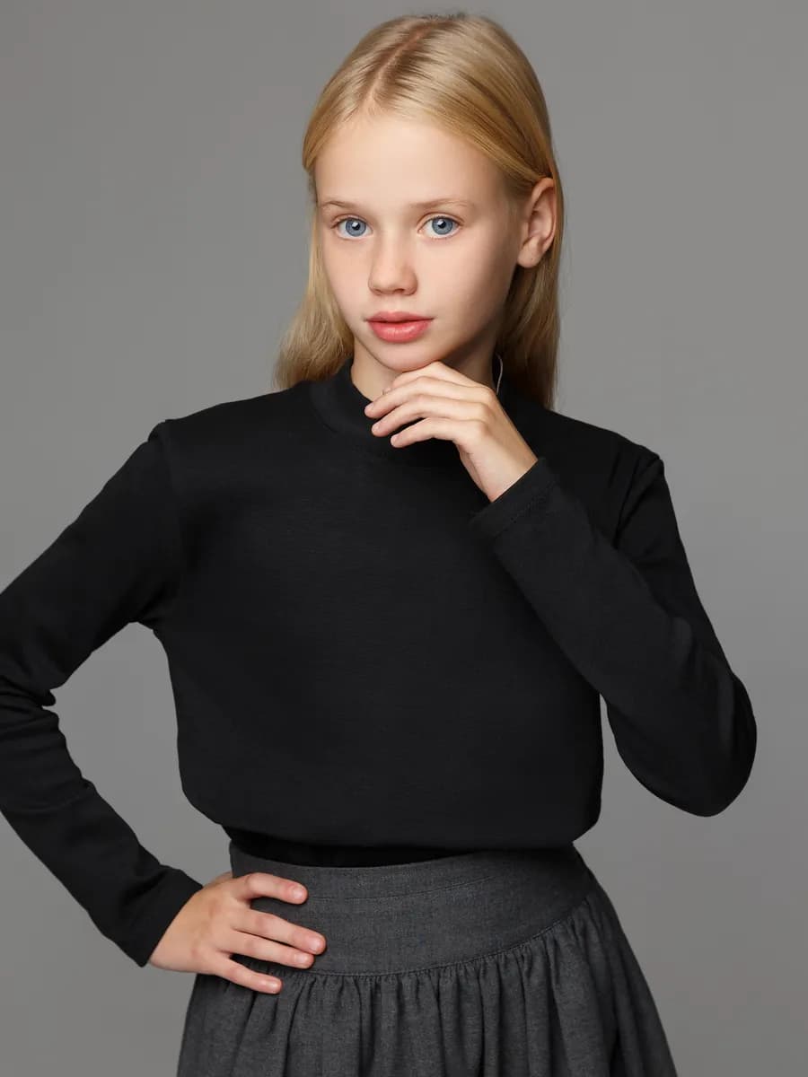 Водолазка детская с начесом базовая