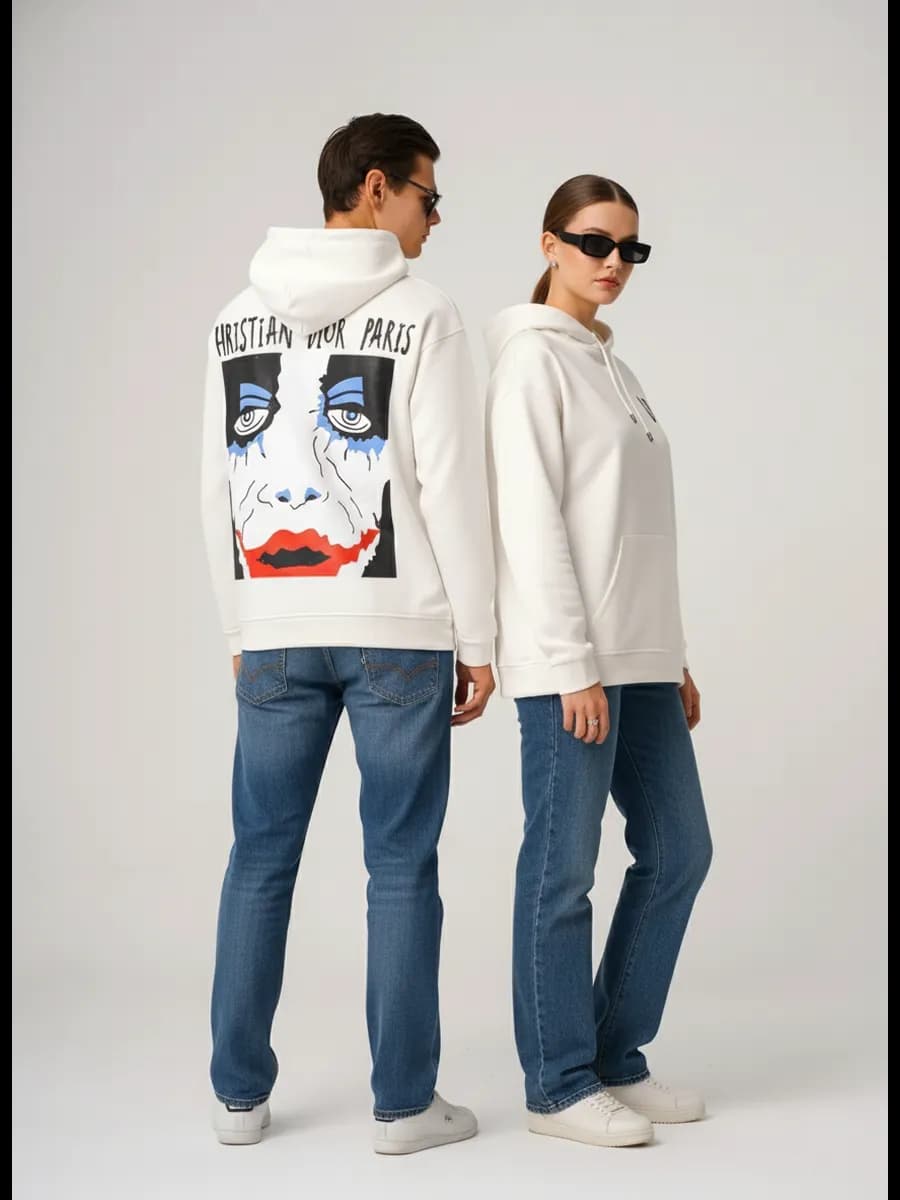 Худи с принтом на спине