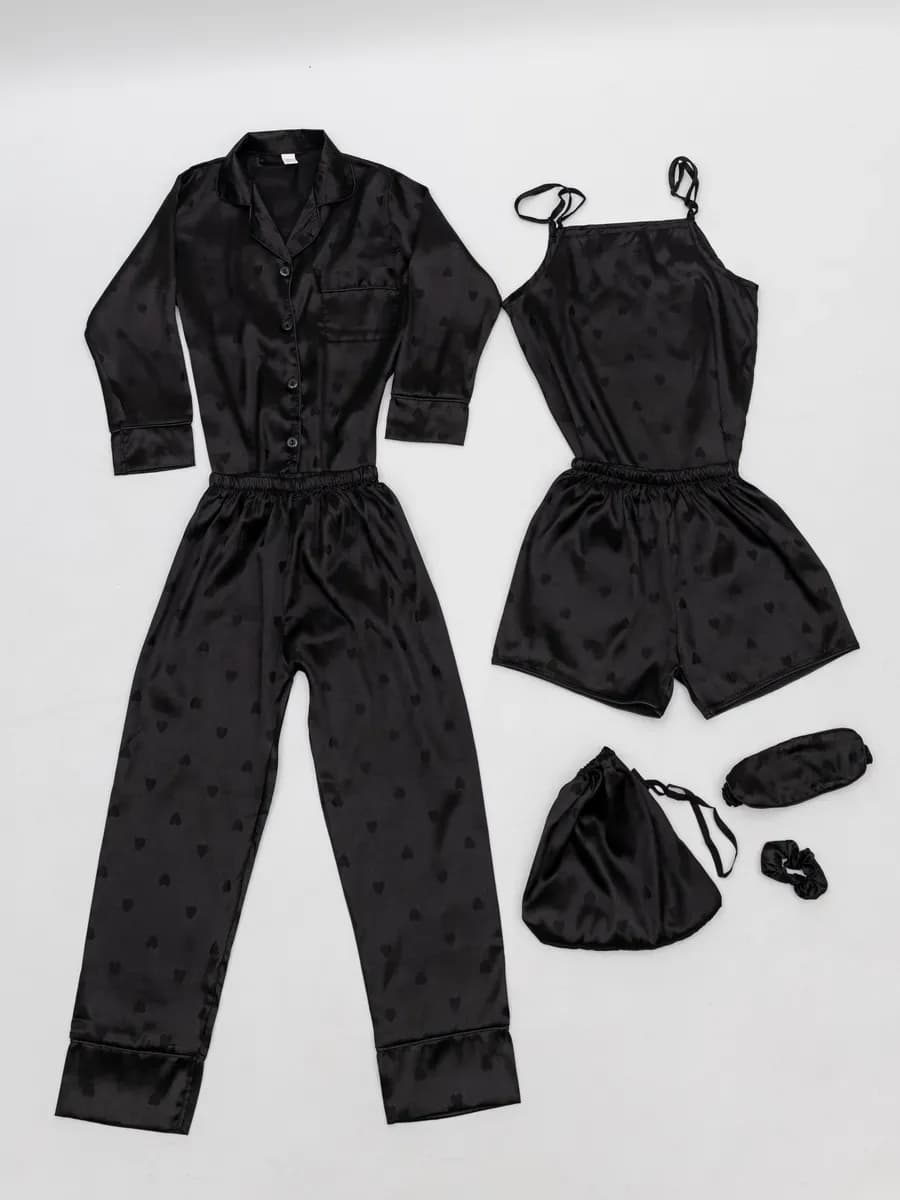 Пижама детская со штанами шелковая 7в1 для подростка