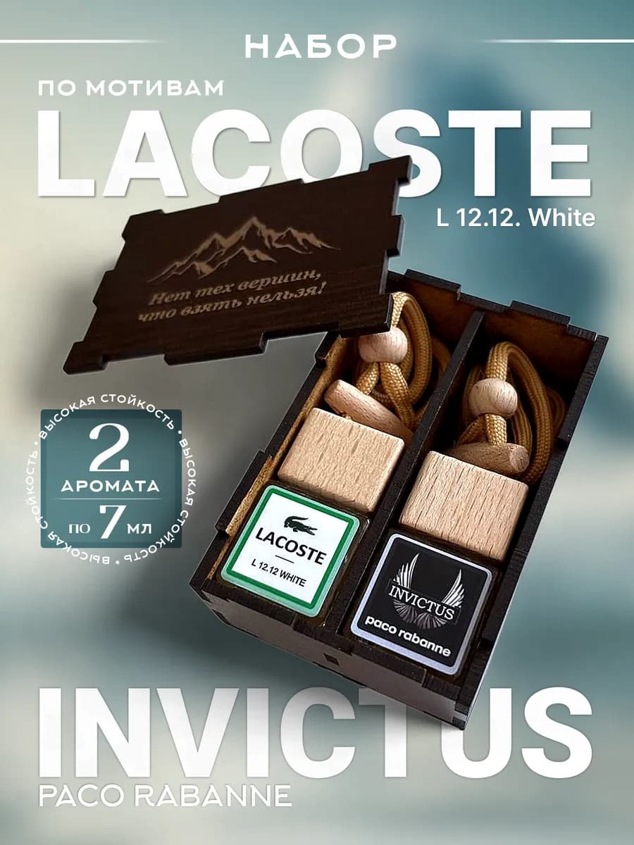 Ароматизатор в машину автопарфюм набор 2 шт