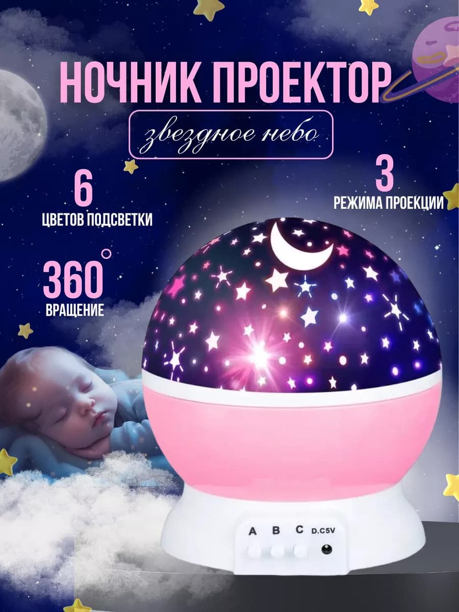 Ночник проектор звездное небо - фото 1