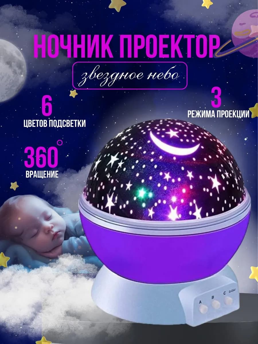 Ночник проектор звездное небо