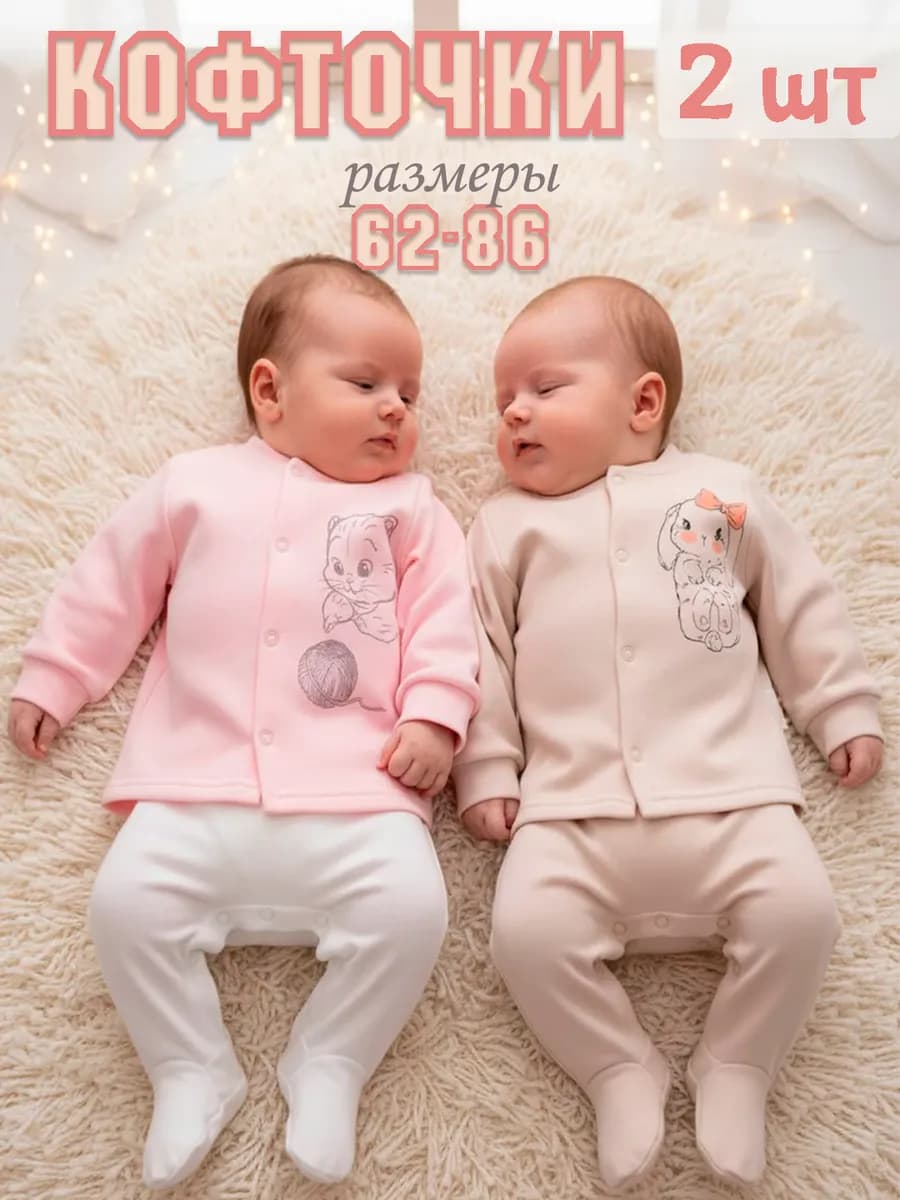 Кофточки для новорожденных 2 шт