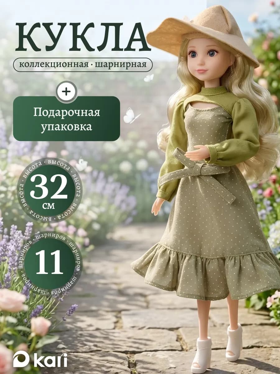 Шарнирная кукла для девочки Джуди 32 см