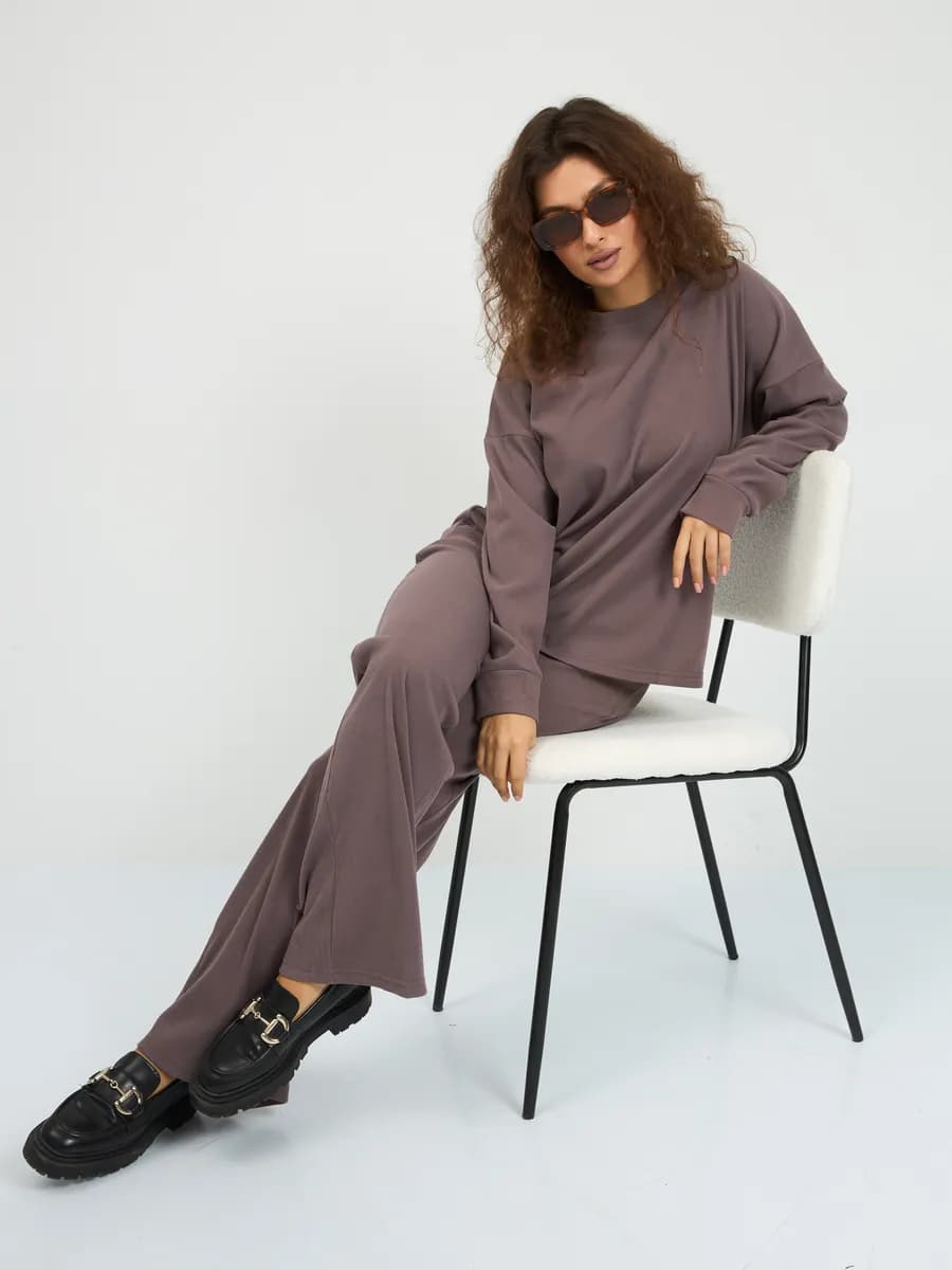 Костюм двойка трикотажный лапша