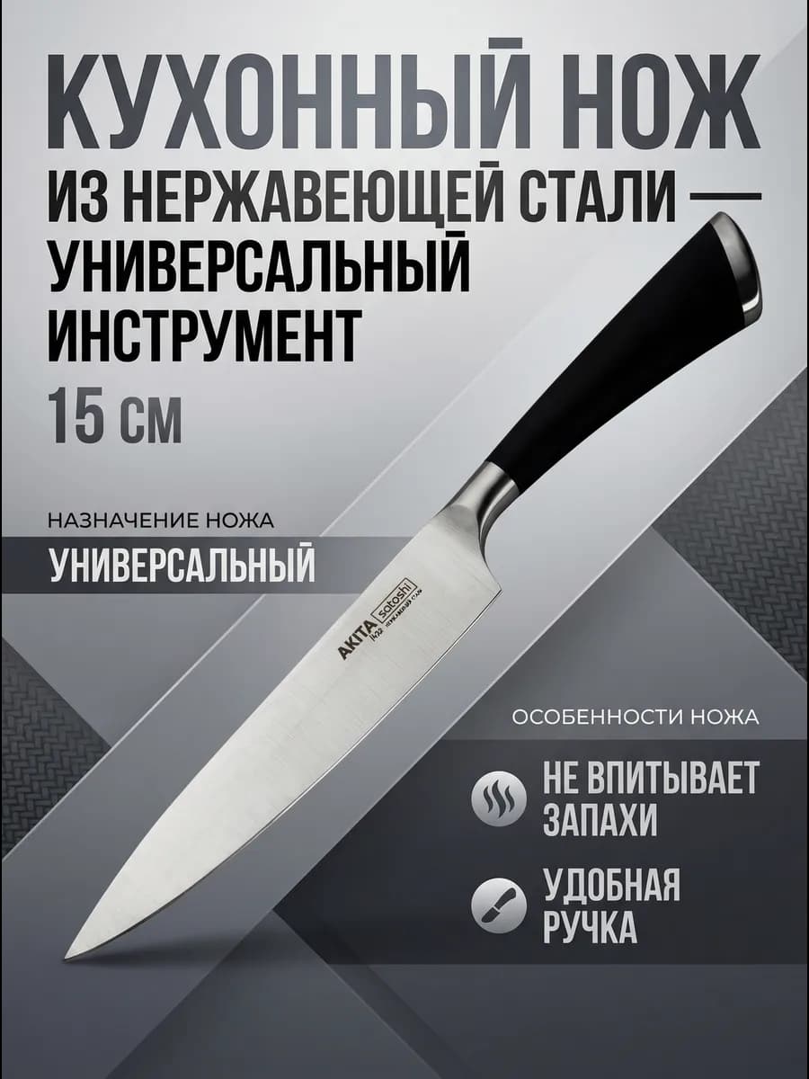 Нож 15 см универсальный Акита (803-031)