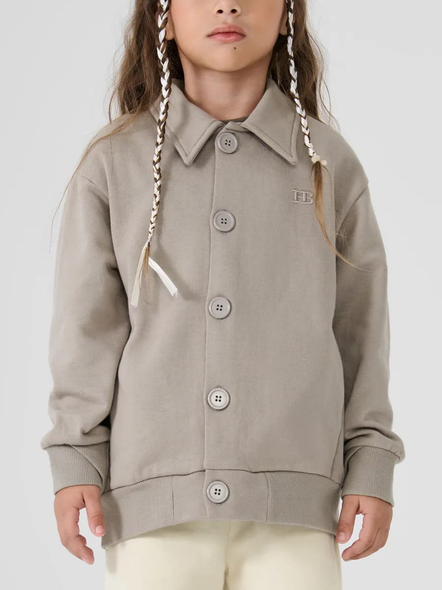 Кардиган детский оверсайз джемпер на пуговицах теплый