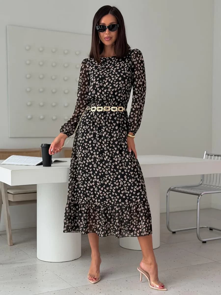 Шифоновое платье праздничное