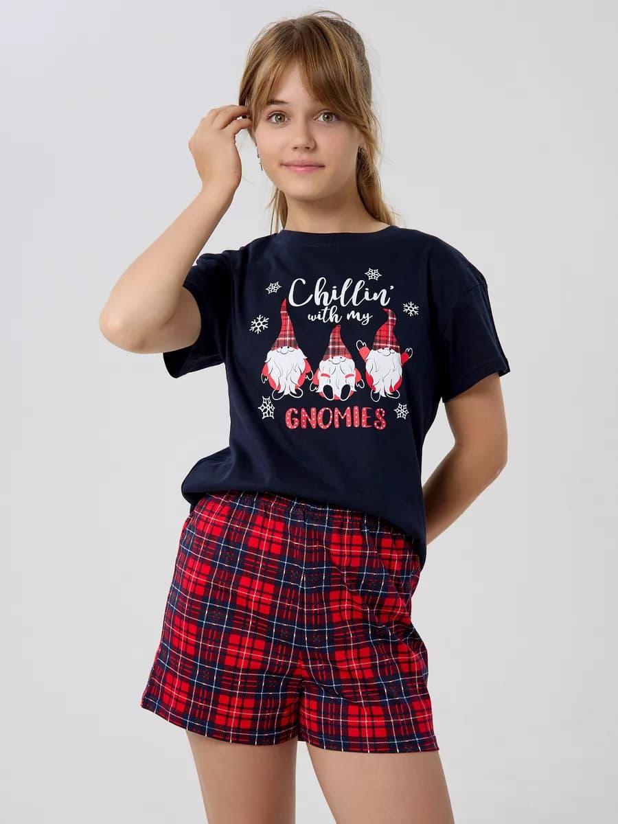 Пижама домашняя с шортами - фото 1