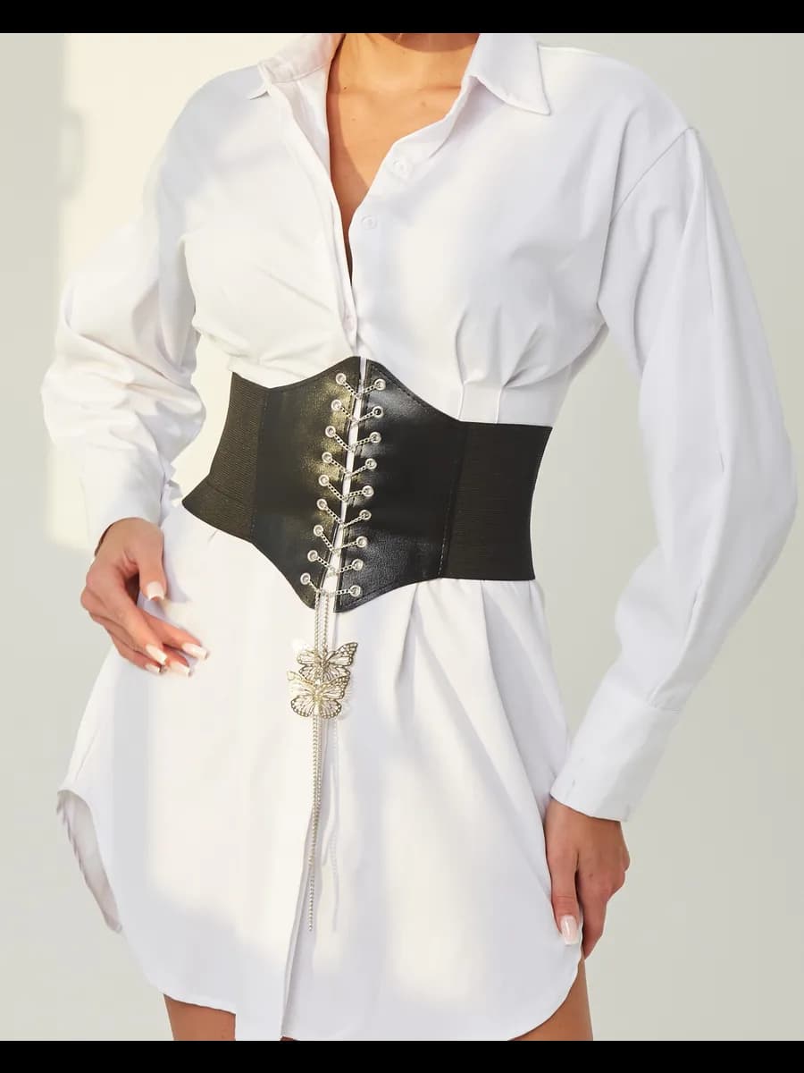 Ремень на платье вечерний утягивающий с бабочкой