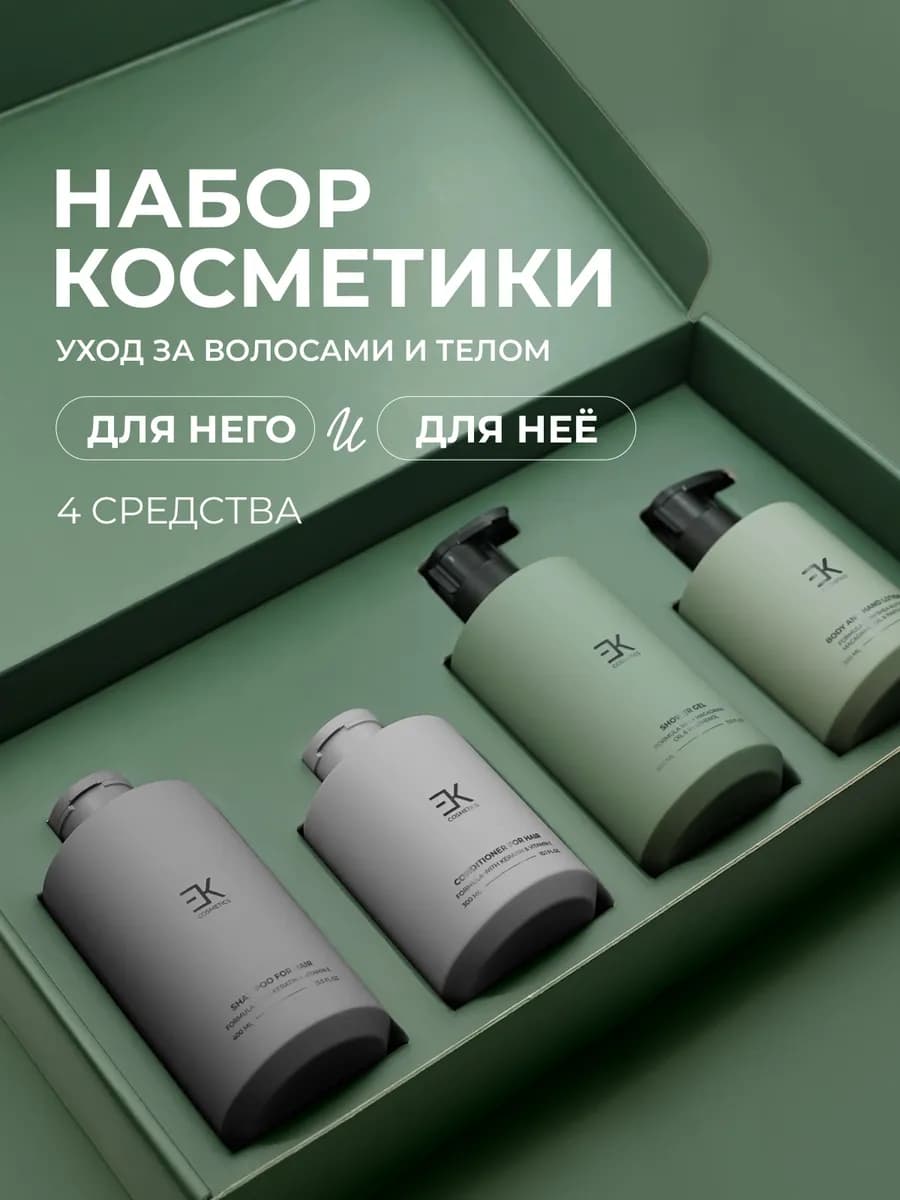 Шампунь и бальзам для волос, гель для тела и лосьон - фото 1