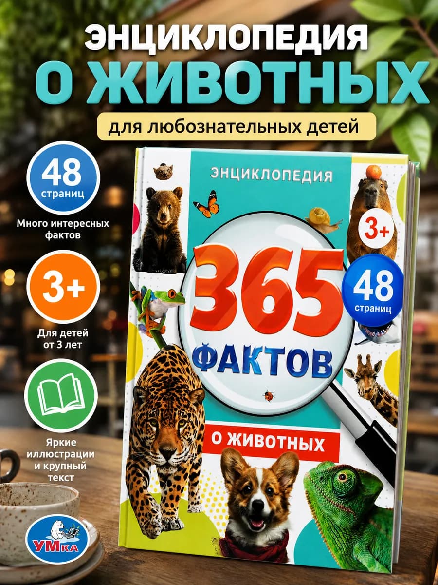 Энциклопедия для детей про животных книга с иллюстрациями