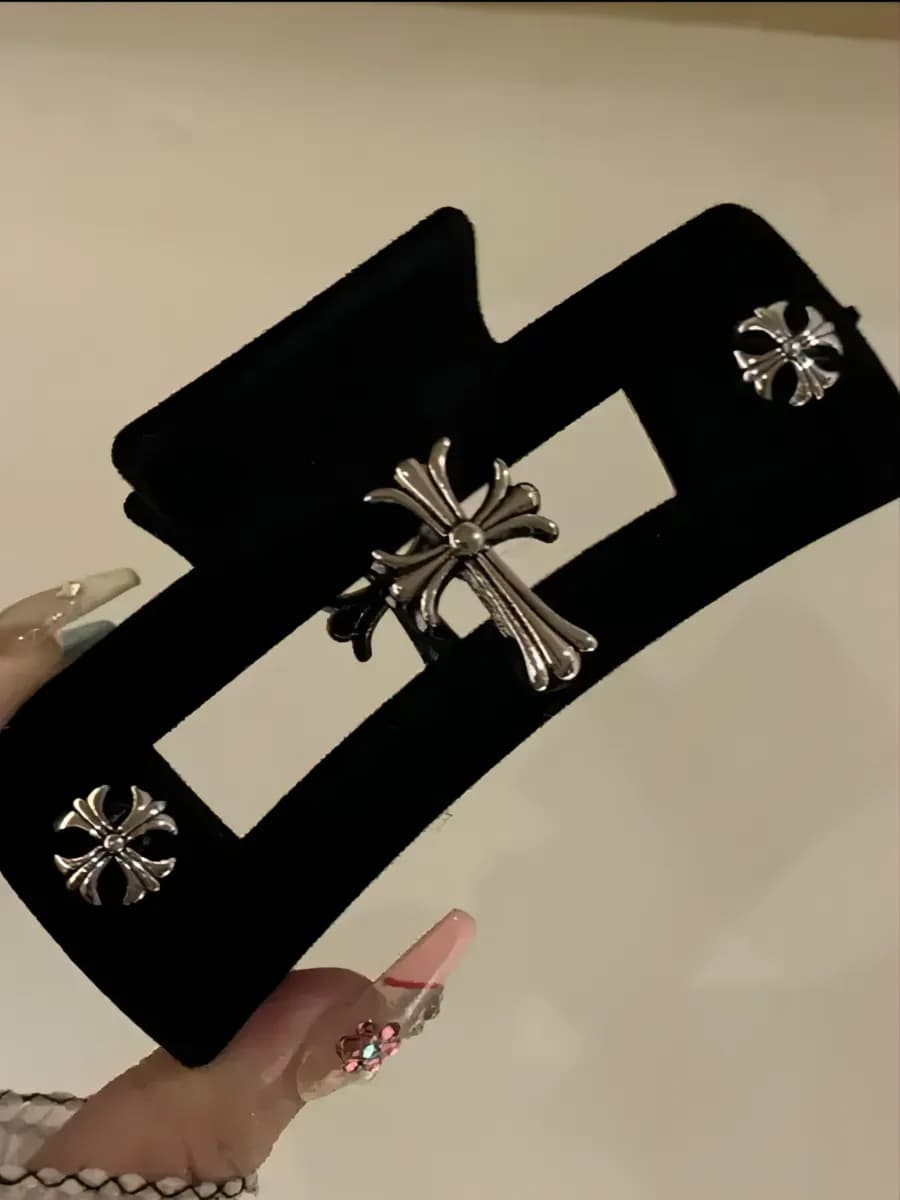 Крабик для волос с крестами