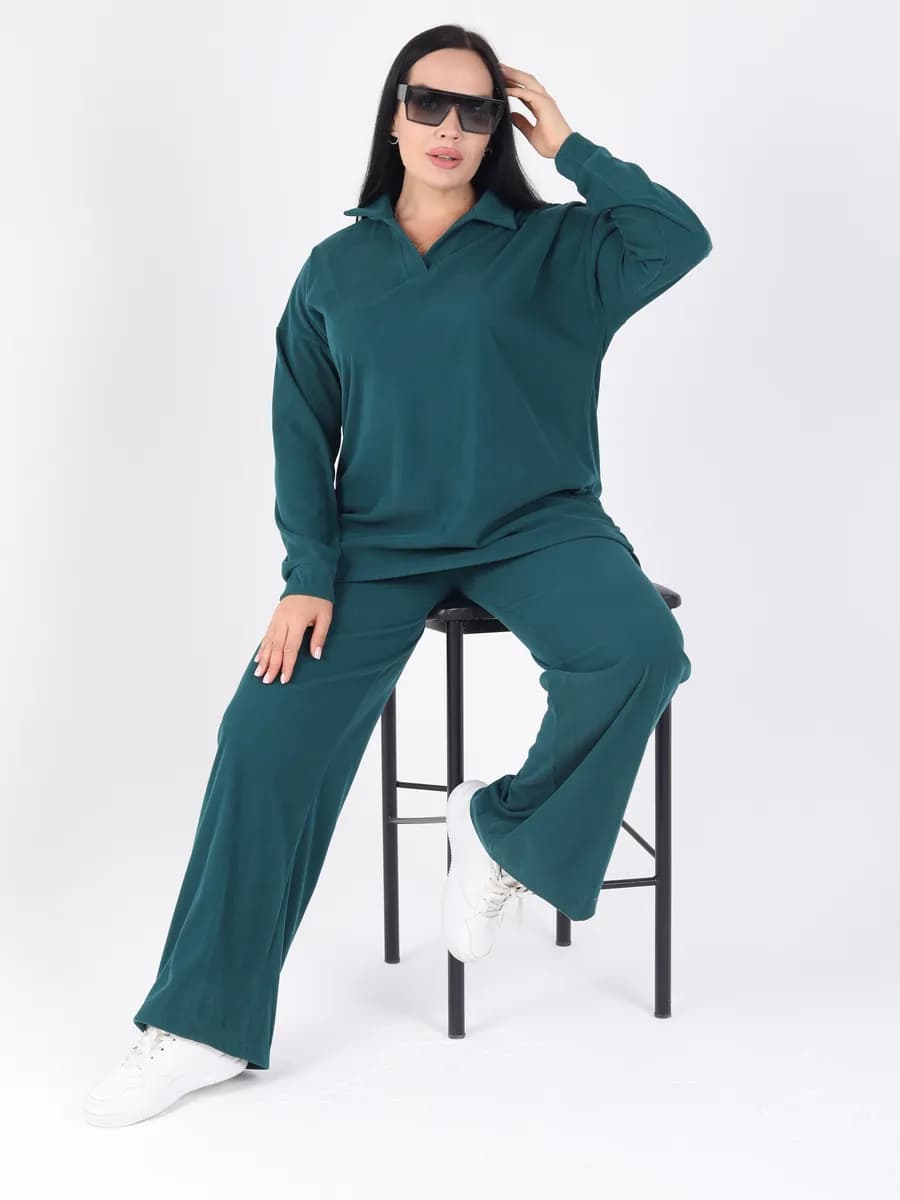 Костюм лапша брючный трикотажный